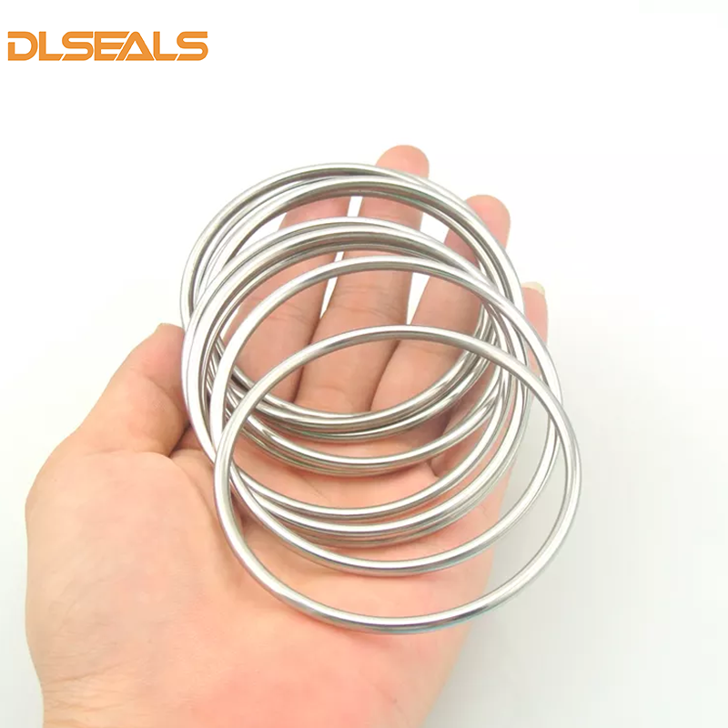DLSSEALS O-ringi ze stali nierdzewnej Odporne na korozję pierścienie O-ring wału Metalowy pierścień O-ring (5)(1)